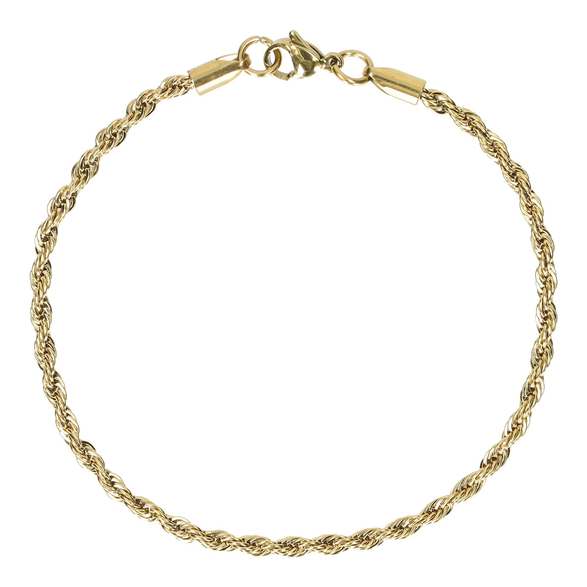 BRANSOLETKA ROPE (ZŁOTA) 3MM