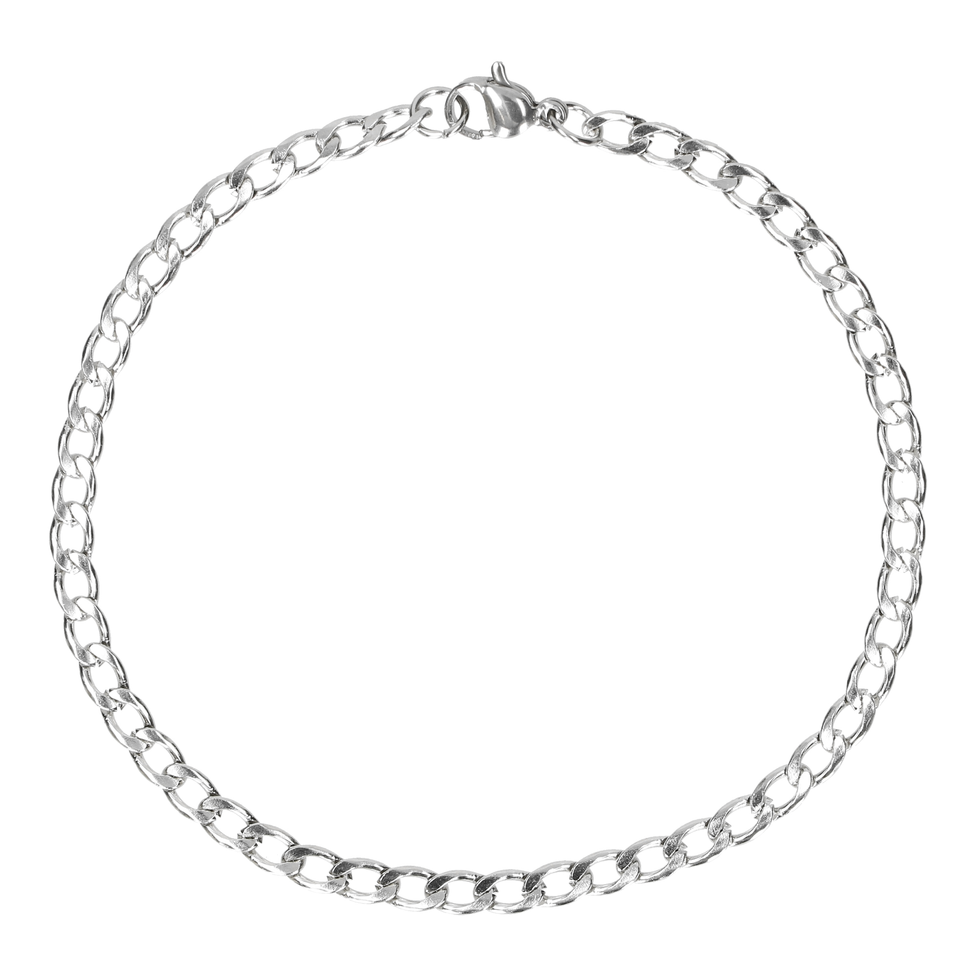 BRANSOLETKA CUBAN (SREBRNA) 4MM